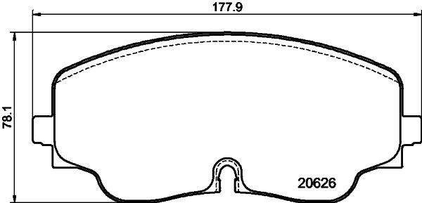 Front Brake Pads - SP9284